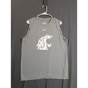 Under Armour Gray Washington State Cougars Performance T-Shirt Sleeveless MLoose